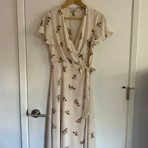 Floral wrap dress